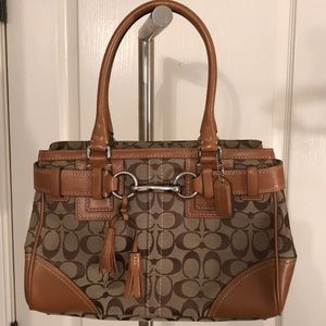 Coach signature handbag